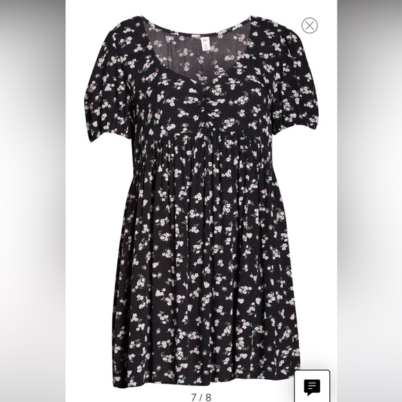 BP Flower Print Babydoll Mini Dress NWOTs - Picture 5 of 11